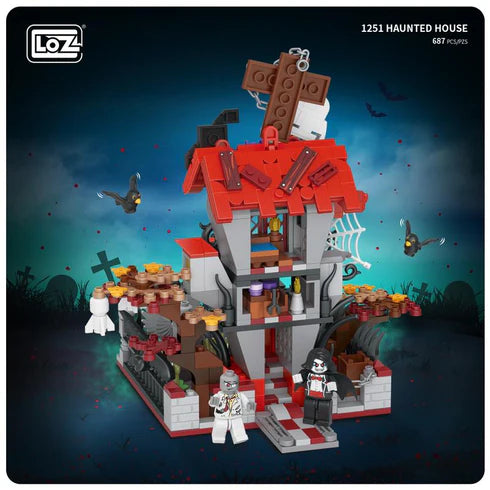 Haunted House  LOZ 1251 Mini Block Building Bricks Set