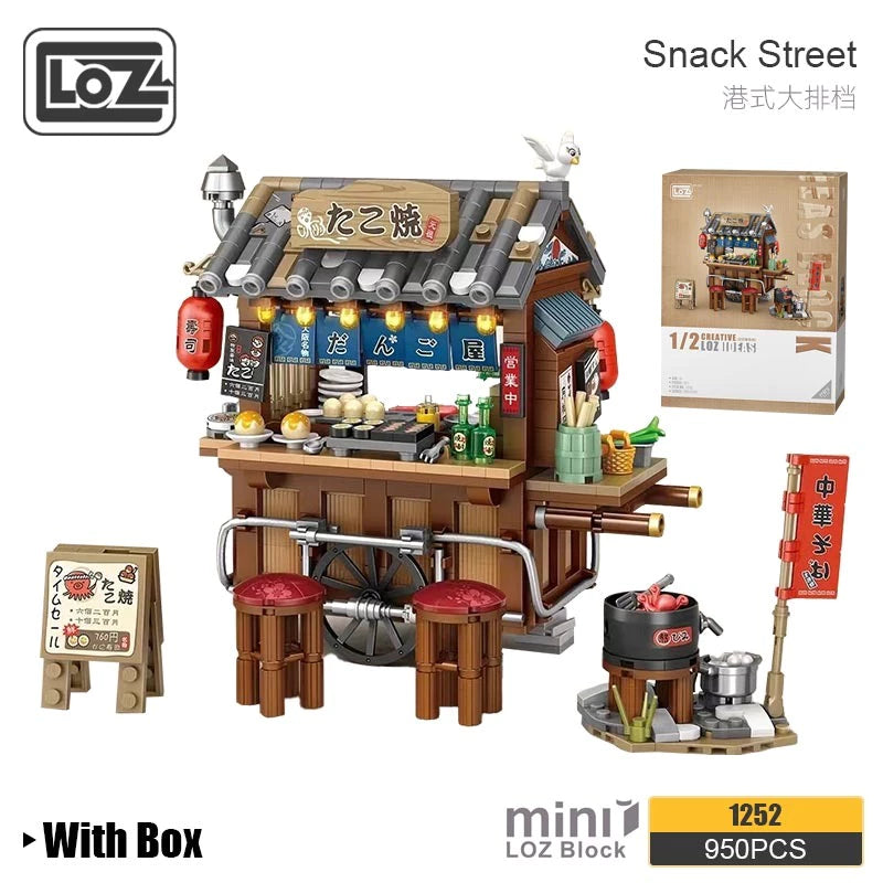 LOZ 1252 Japanese Takoyaki Octopus Street Scene