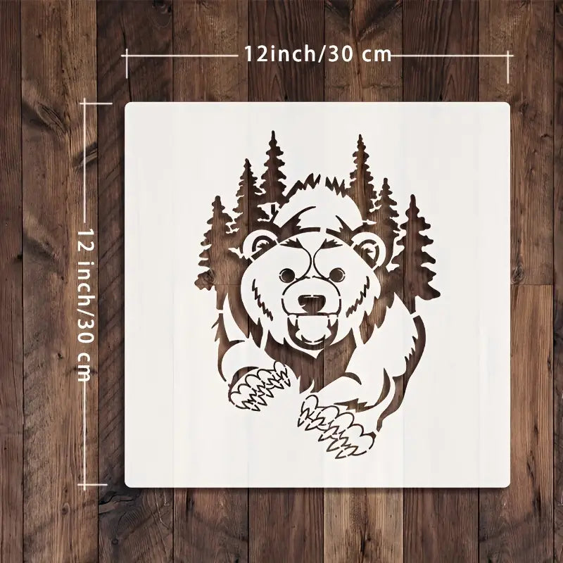 Forest Bear Stencils