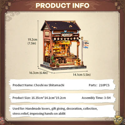 CUTEBEE DIY Miniature House Choshi no Shitamachi