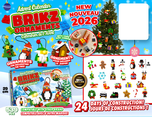 ADVENT CALENDAR BRIKZ ORNAMENTS