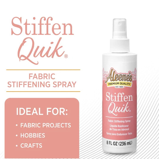 Aleene’s Stiffen Quik Fabric Stiffening Spray 8 fl. oz.