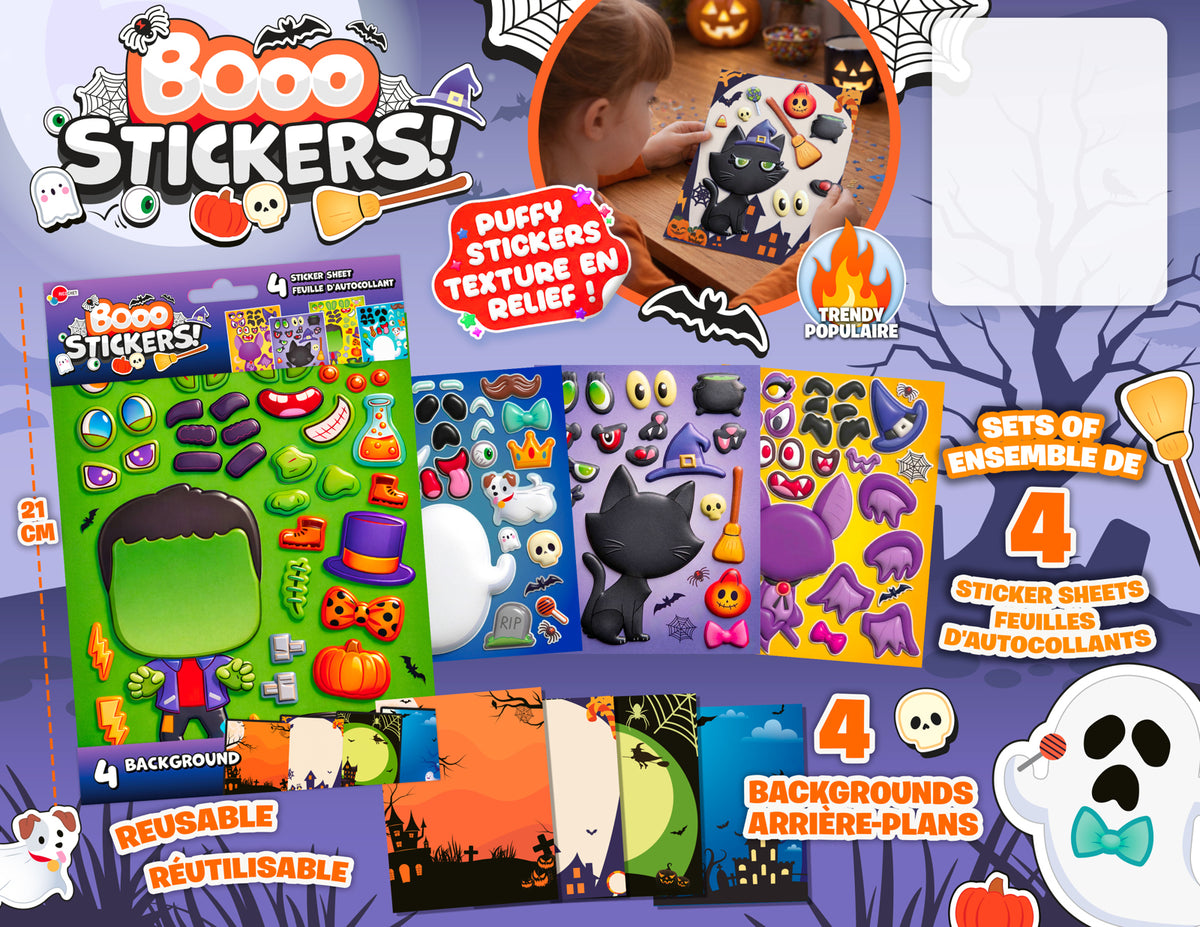 BOO STICKERS