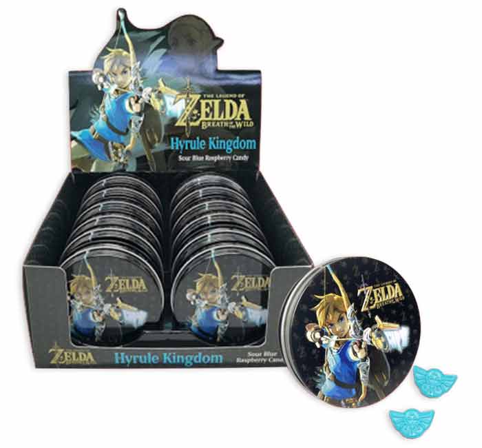 NINTENDO ZELDA HYRULE TIN  BLUE RASPBERRY CANDIES