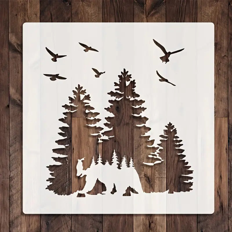 Forest Bear Stencils