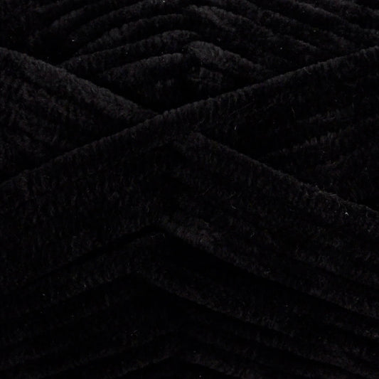 UNIVERSAL Bella Chenille #1781 Yarn - 100g - Super Bulky Weight 6 - 120m (131yds) - Black