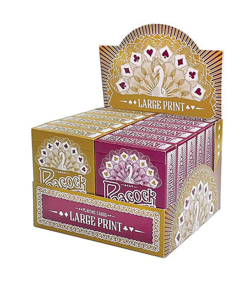 Peacock: Large Print Playing Cards