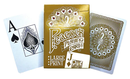 Peacock: Large Print Playing Cards