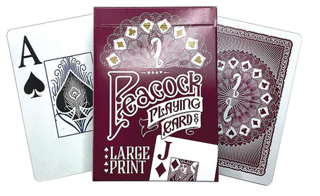 Peacock: Large Print Playing Cards