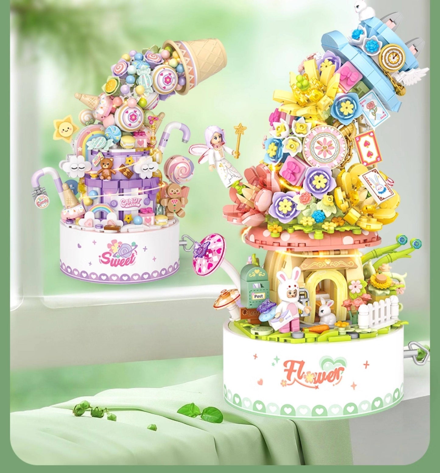 LOZ 1954 Flower music box