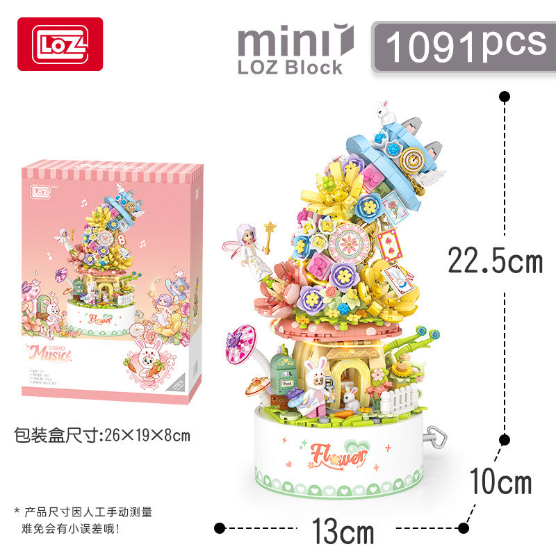 LOZ 1954 Flower music box