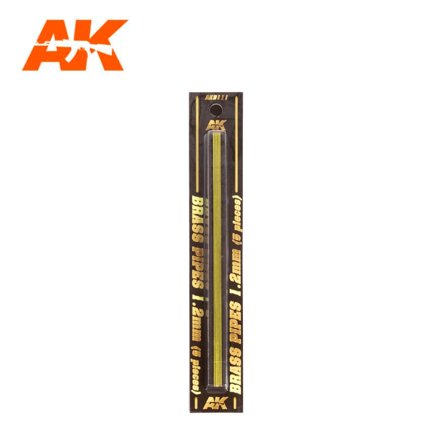 BRASS PIPES 1.2MM ø. 5 UNITS
