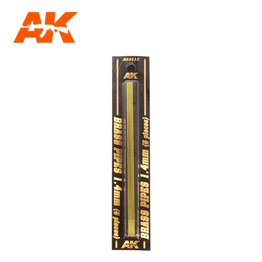 BRASS PIPES 1.4mm, 5 units