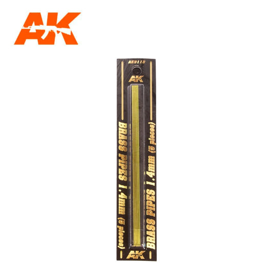 BRASS PIPES 1.4mm, 5 units