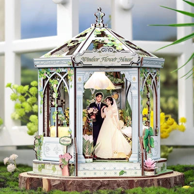 CUTEBEE DIY Miniature House  Windsor Flower House