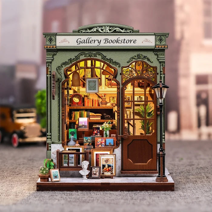 CUTEBEE DIY Miniature House  Gallery Bookstore