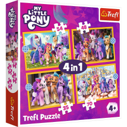 PUZZLE - MY LITTLE PONY - MEET THE PONIES 4in1 - 35/48/54/70pcs