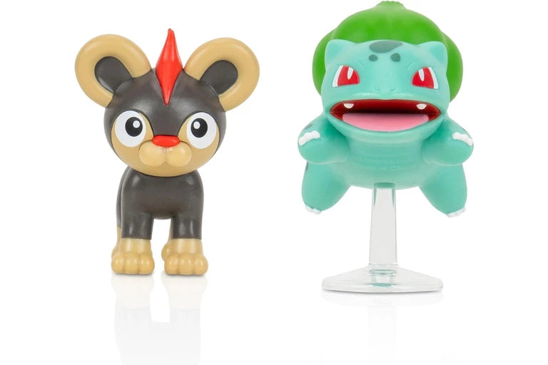 POKEMON BATTLE FIGURE - Litleo & Bulbasaur