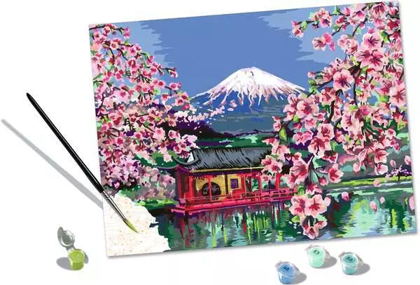 CreArt Paint by Numbers -Ravensburger Japanese Cherry Blossom