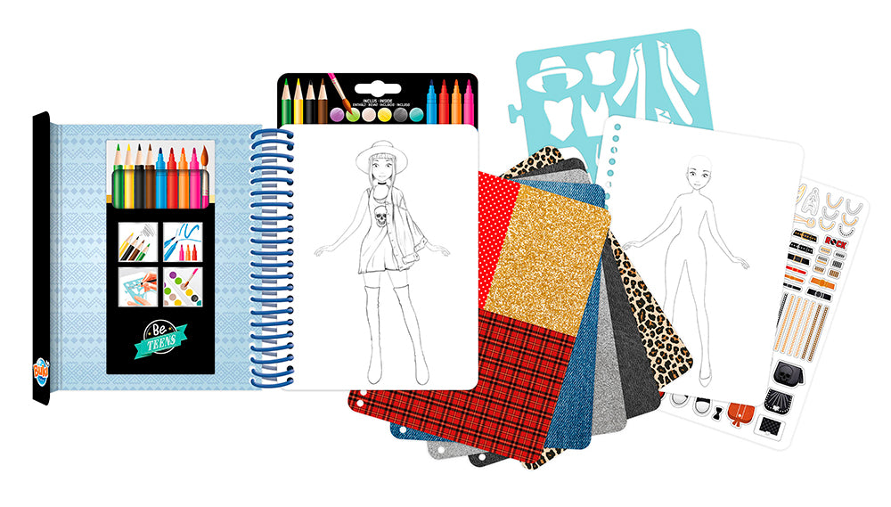 Buki Be Teens Fashion Sketchbook - Rock Outfit