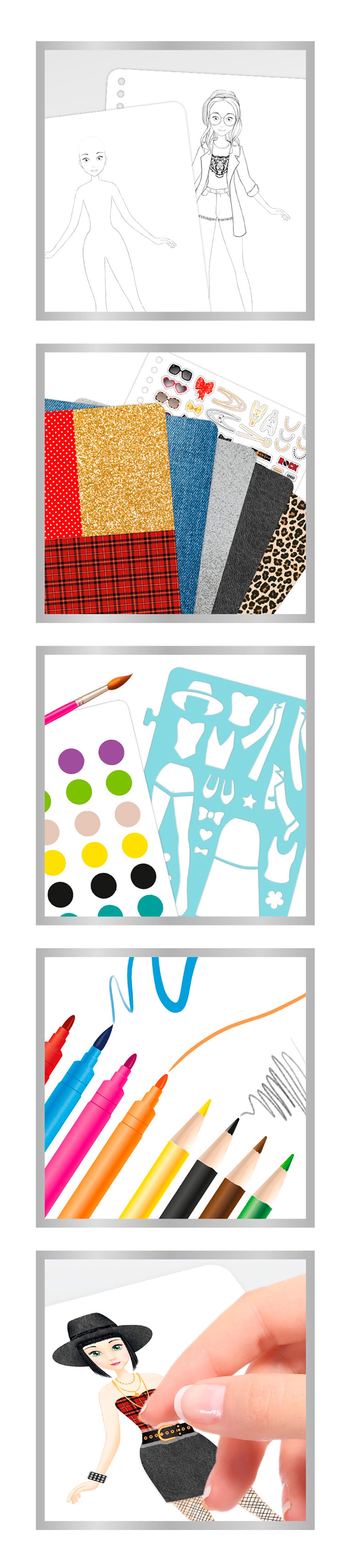 Buki Be Teens Fashion Sketchbook - Rock Outfit