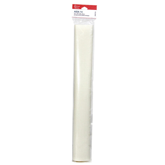 STITCHERS' CHOICE Cotton 14ct Aida 38.1 x 45.7 cm (15″ x 18″) - Antique White