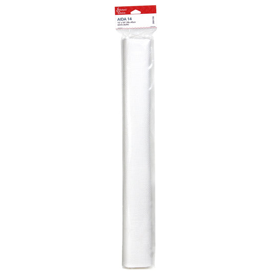 STITCHERS' CHOICE Cotton 14ct Aida 38.1 x 45.7 cm (15″ x 18″) -White