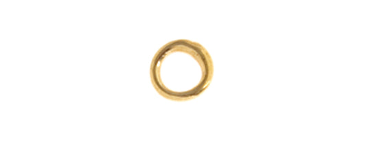JUMP RING ROUND 4.5mmOD 20ga GOLD SOLDERED LF/NF
