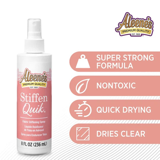 Aleene’s Stiffen Quik Fabric Stiffening Spray 8 fl. oz.