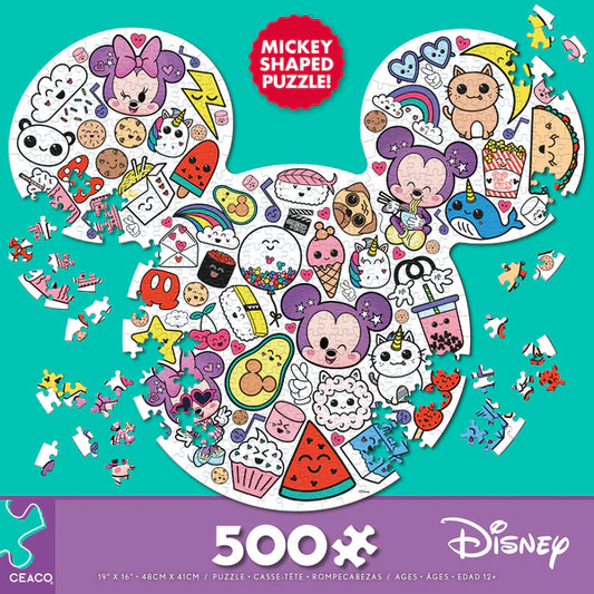 PUZZLE SHAPES - DISNEY TOO CUTE - 500 PIECE PUZZLE