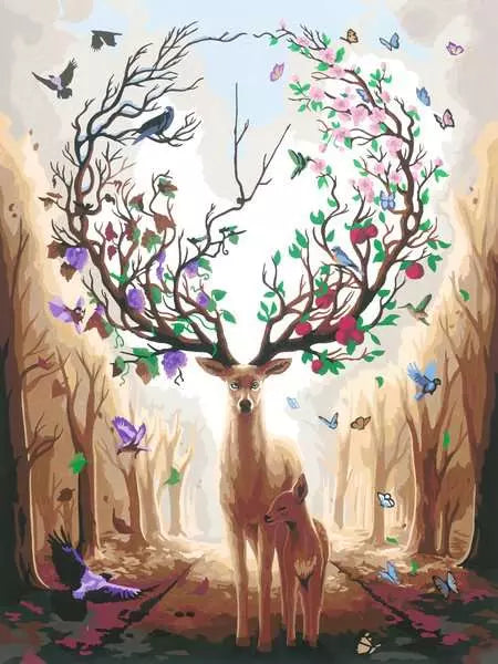 CreArt Paint by Numbers - Magnificent Encounter