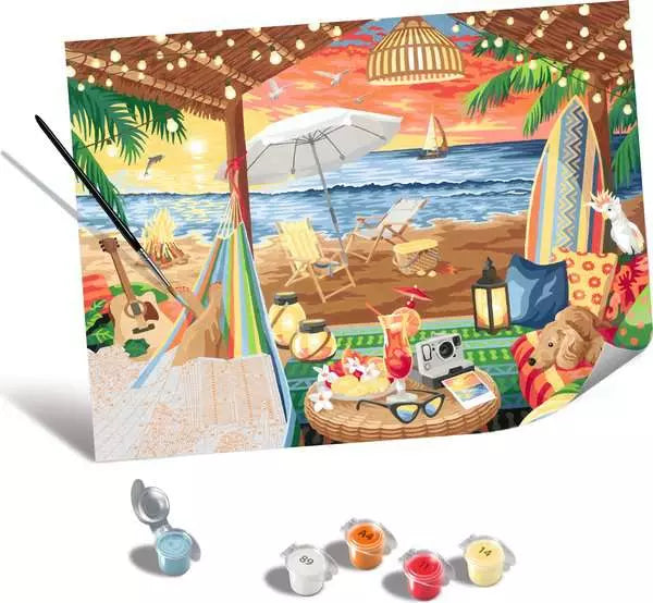 CreArt Paint by Numbers -Cozy Cabana