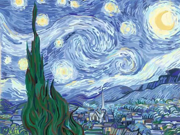CreArt Paint by Numbers - Starry Nigh