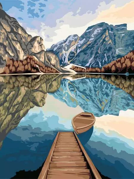 CreArt Paint by Numbers -Lake Views