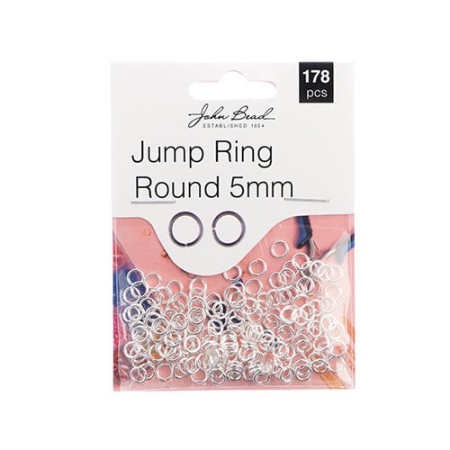 Must Have Findings - Jump Ring Round 5x0.8mm Silver 178pcs
