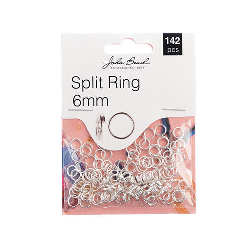 Must Have Findings - Split Ring 6mm Silver 142pcs