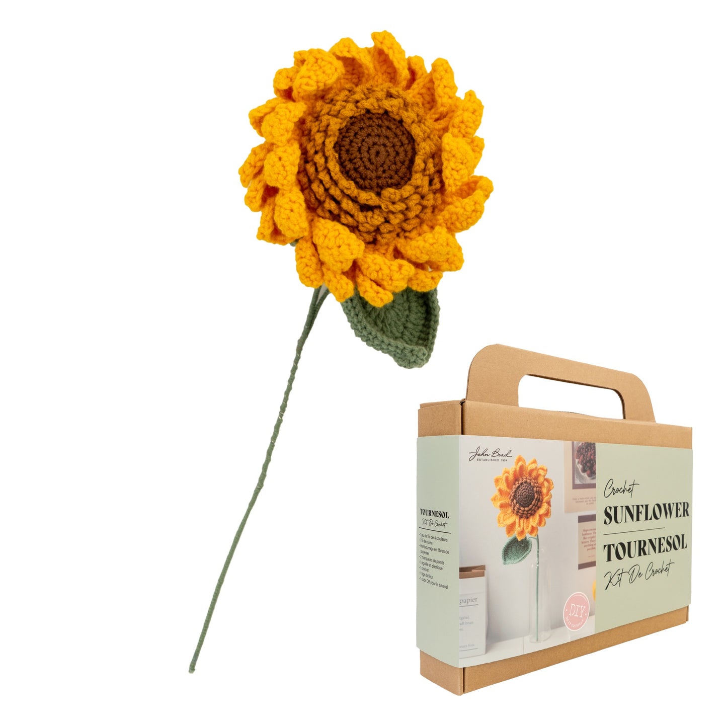 Sunflower - Crochet DIY Kit 12pcs Multicolor