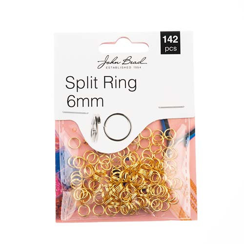 Must Have Findings - Split Ring 6mm Gold 142pcs