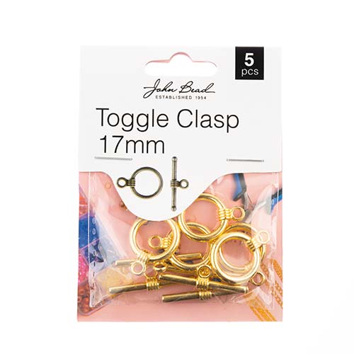Must Have Findings - Toggle Clasp 17mm Gold 5pcs