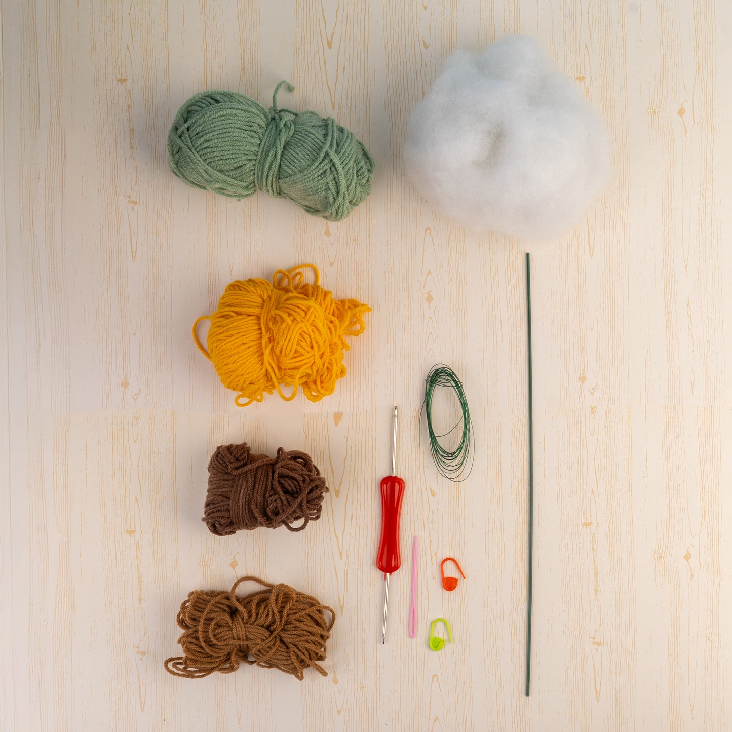 Sunflower - Crochet DIY Kit 12pcs Multicolor