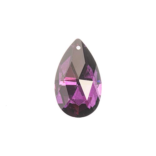 Crystal Lane Faceted Teardrop 22x38mm Amethyst