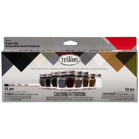 Testors 9120 Auto Detail Enamel Paint Set