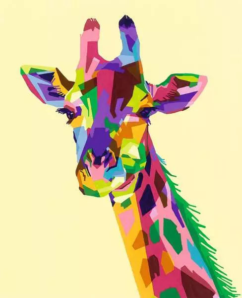 CreArt Paint by Numbers -Ravensburger Funky Giraffe