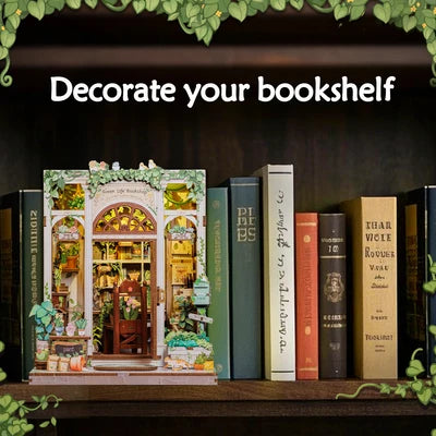 CUTEBEE DIY Book Nook Kit  Green Life Bookshop