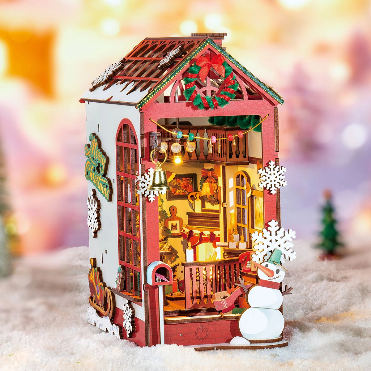 Rolife DIY Book Nook Kit - Christmas Indoor Scene TGC07