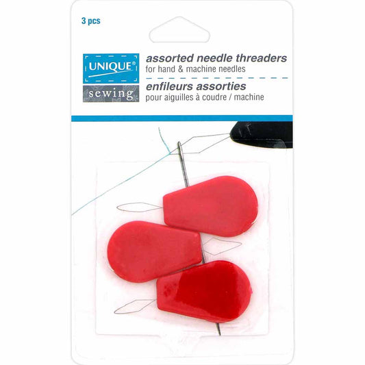 UNIQUE SEWING Plastic Threaders - 3pcs