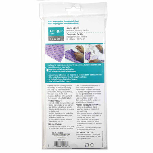 UNIQUE Easy Stitch Perforated Embroidery Backing - 56 x 91cm (22″ x 36″)