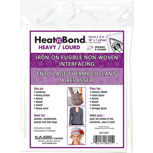 HeatnBond Craft Firm Non-Woven Fusible, White 20 in –