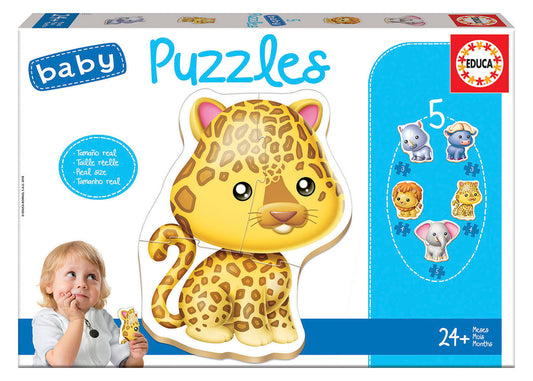 5 Baby Puzzles - Wild Animals Refresh