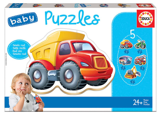 5 Baby Puzzles - Vehicles Refresh